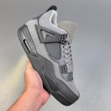 Original  Air Jordan 4 Retro SE Paris Olympics Wet Cement Sneakers Gray FQ7928-001