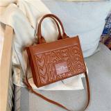 5A The Monogram Neoprene Large Tote Bag Brown