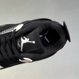 5A Air Jordan 4 Retro Casual Sneakers Black White FQ8138-103