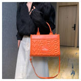 5A The Monogram Neoprene Large Tote Bag Orange