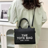 5A The Leather Tote Bag Black