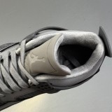 Original  Air Jordan 4 Retro SE Paris Olympics Wet Cement Sneakers Gray FQ7928-001