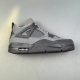 Original  Air Jordan 4 Retro SE Paris Olympics Wet Cement Sneakers Gray FQ7928-001