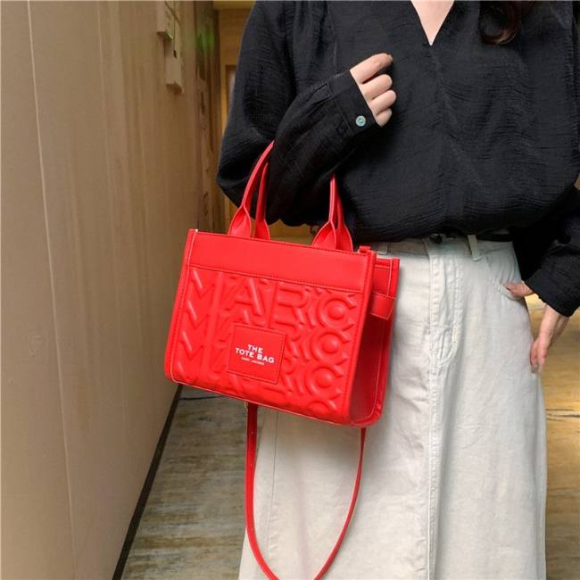 5A The Monogram Neoprene Large Tote Bag Red