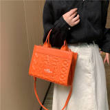 5A The Monogram Neoprene Large Tote Bag Orange