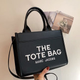 5A The Leather Tote Bag Black