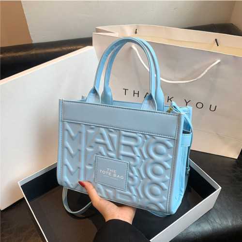5A The Monogram Neoprene Large Tote Bag Blue