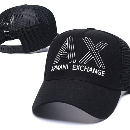 Armani 5A Simple Logo Ball Cap Black