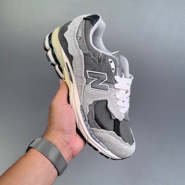 5A NB 2002R Comfortable Fabric Non-Slip Wear-Resistant Breathable Iightweight Casual Shoes Grey