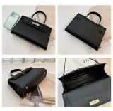 5A Women's Kelly Handbag Shoulder Bag Black