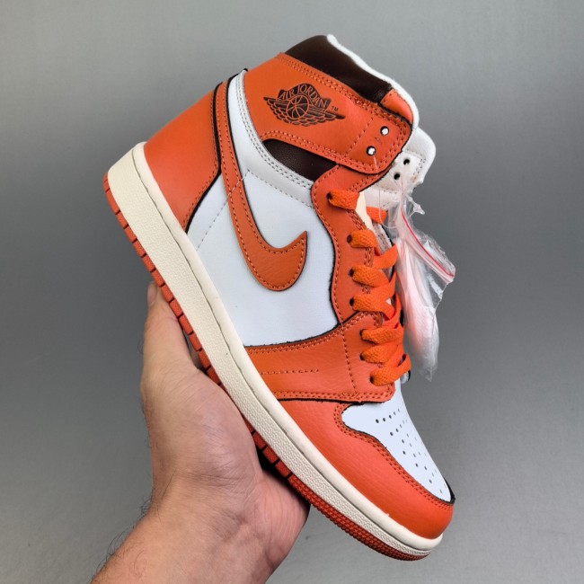 5A Air Jordan 1 Retro High OG Starfish Basketball Shoes Orange