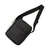 5A Men's Simple Versatile Shoulder Bag Black