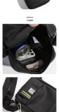 5A Men's Simple Versatile Shoulder Bag Black
