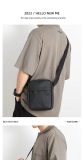 5A Men's Simple Versatile Shoulder Bag Black