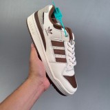 5A Forum Buckle Low Sneakers Beige Brown
