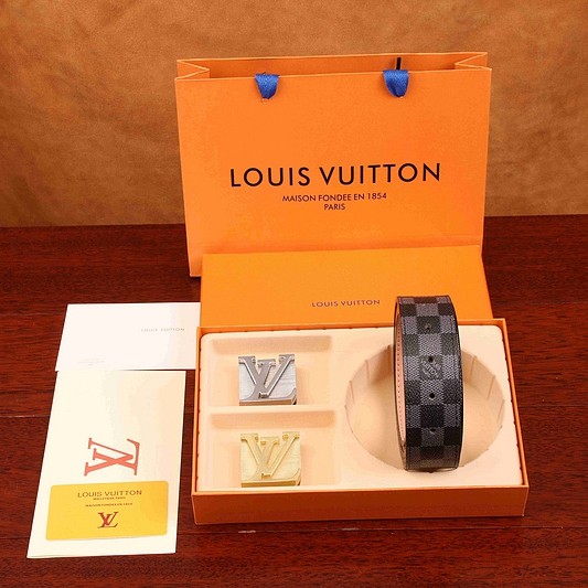 5A Double Buckle Belt With Gift Box Black