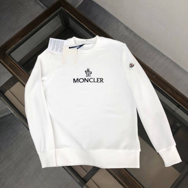 5A Autumn Round Neck Long Sleeve Sweatshirt White