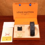 5A Double Buckle Belt With Gift Box Black
