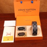 5A Double Buckle Belt With Gift Box Black