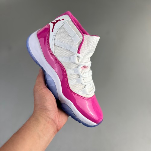 5A Jordan 11 Retro Sneakers Basketball Shoes Rose White