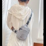 5A Simple Print Logo Fanny Pack Grey