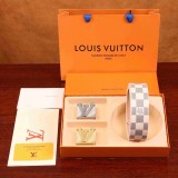 5A Double Buckle Belt With Gift Box White