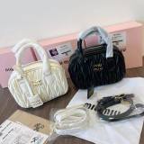 5A Arcadie Matelassé Nappa Bag Handbag White