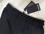 Men's casual cotton shorts for men black (elastic waistband)