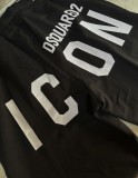 Men's casual cotton shorts for men black (elastic waistband)