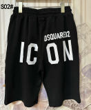 Men's casual cotton shorts for men black (elastic waistband)