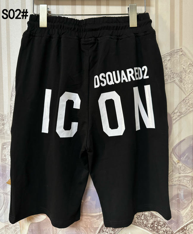 Men's casual cotton shorts for men black (elastic waistband)
