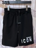 5A Men's casual cotton shorts for men black (elastic waistband)