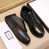 GG Casual leather shoes Black