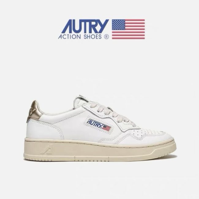 5A Medalist Leather Low Sneakers White