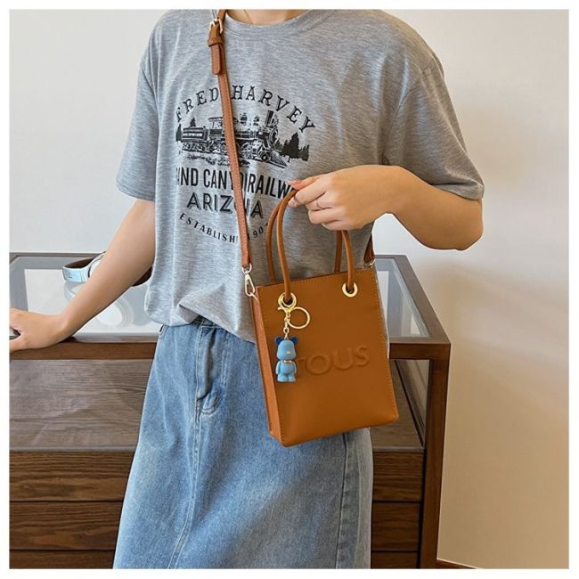 5A La Rue New Pop Mini Bag Brown