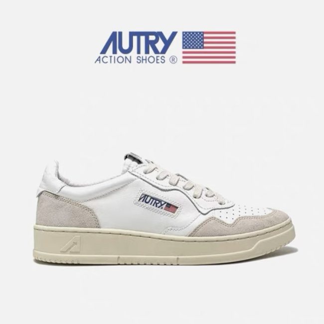 5A Medalist Leather Low Sneakers White