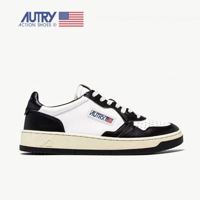 5A Medalist Leather Low Sneakers White Black
