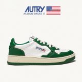 5A Medalist Leather Low Sneakers White Green