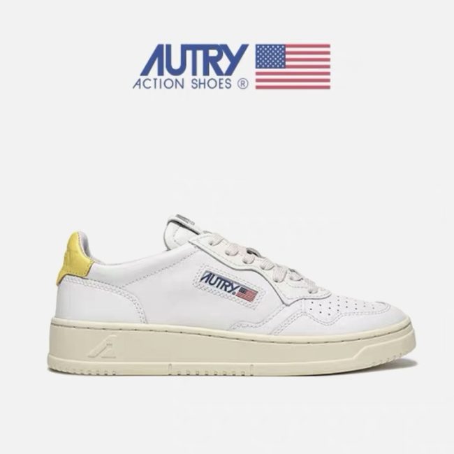 5A Medalist Leather Low Sneakers White