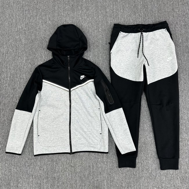 Original Sportswear Tech Fleece Full Zip Hoodie & Joggers Set Black Grey