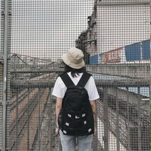 5A Kickflip Casual Large Capacity Backpack Black