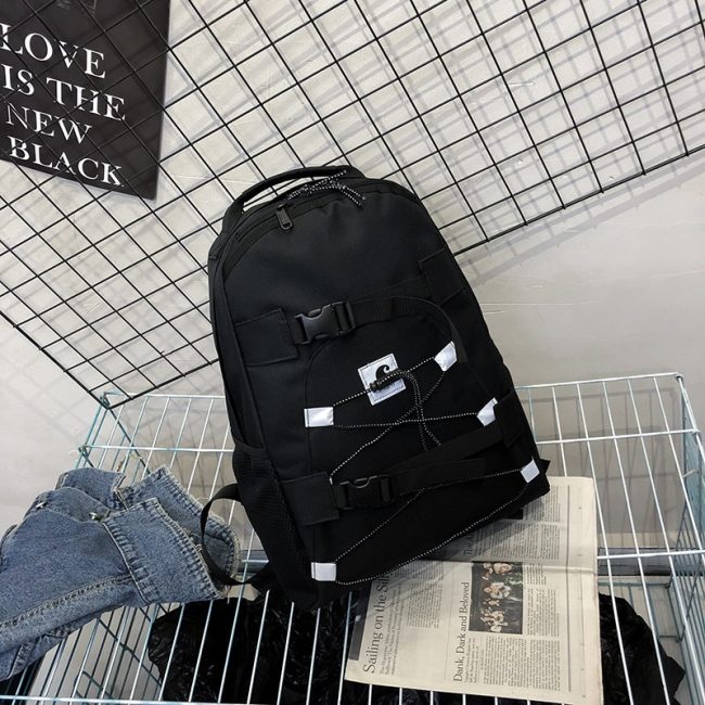 5A Kickflip Casual Large Capacity Backpack Black