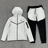 Original Sportswear Tech Fleece Full Zip Hoodie & Joggers Set Grey