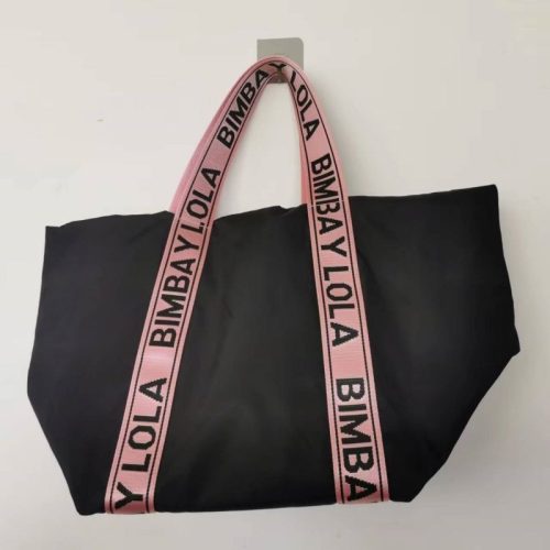 5A Nylon Shopper Bag Tote Black