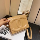 5A Women's Simple Large Logo Shoulder Bag Brown