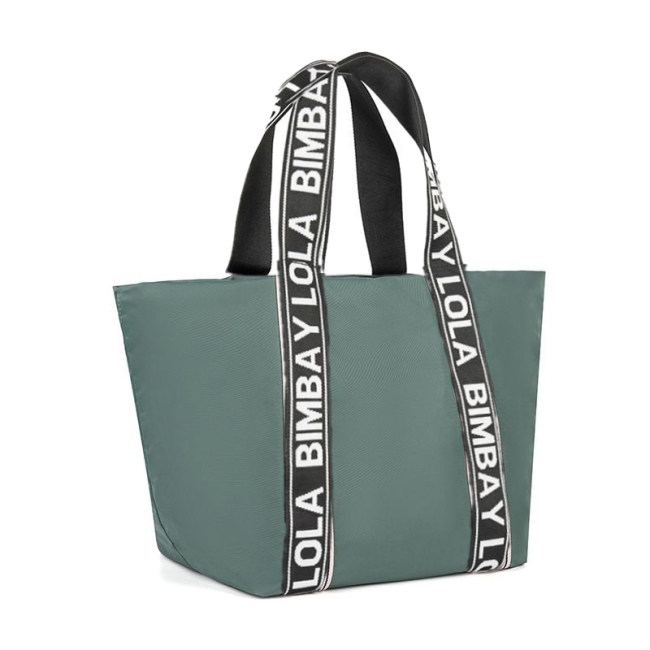 5A Nylon Shopper Bag Tote Green