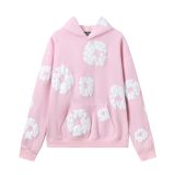 5A The Cotton Wreath Sweatshirt Hoodie Pink