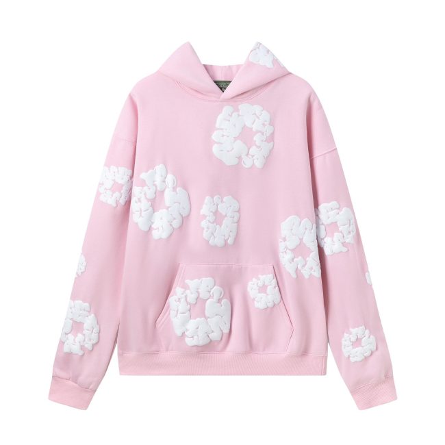 5A The Cotton Wreath Sweatshirt Hoodie Pink