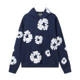 5A The Cotton Wreath Sweatshirt Hoodie Blue