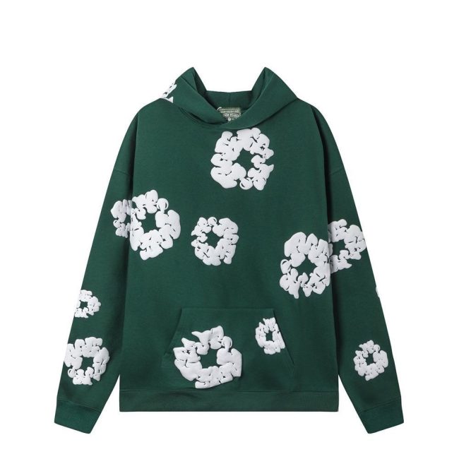 5A The Cotton Wreath Sweatshirt Hoodie Green